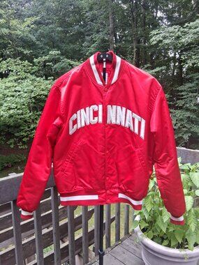 Vintage STARTER Cincinnati Reds Satin Jacket Diamond Collection – Size Men’s L